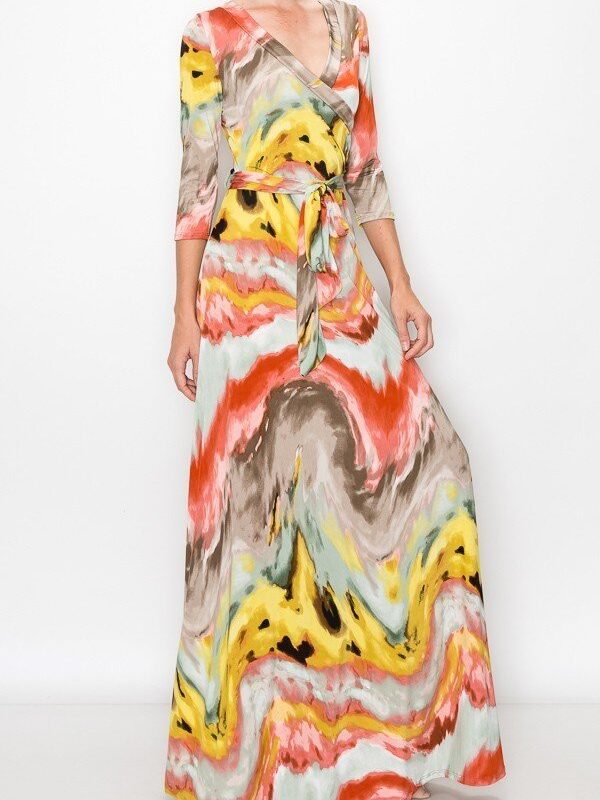 Venechia maxi wrap dress